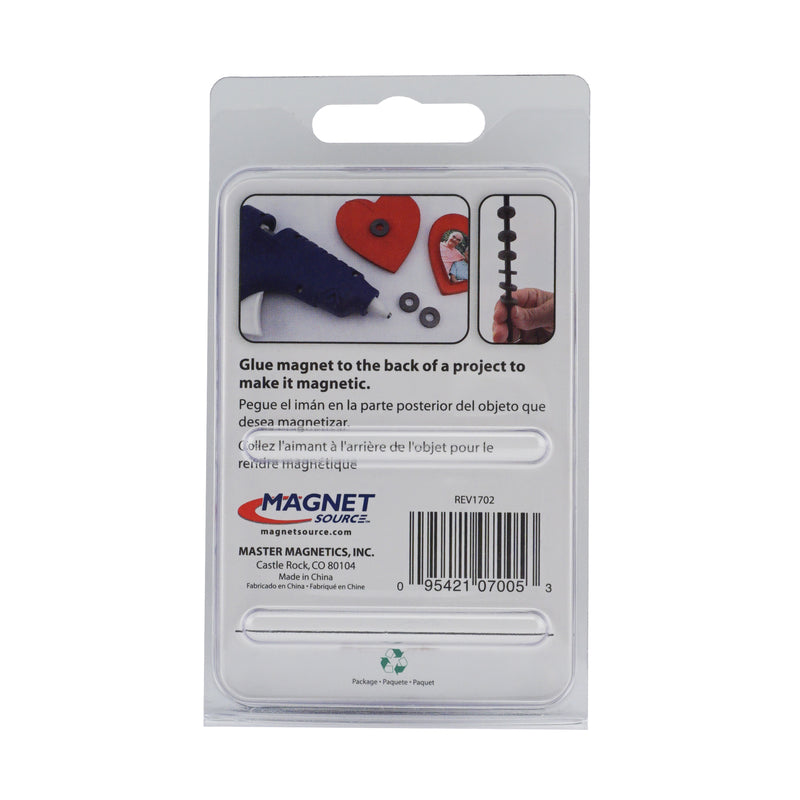 Magnet Source .118 in. L X .69 in. W Black Ring Magnet Rings 0.39 lb. pull 6 pc