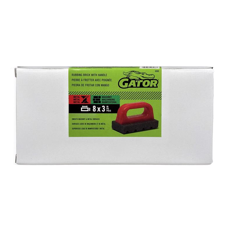 Gator 8 in. L Silicon Carbide Rubbing Brick