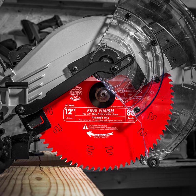 Diablo 12 in. D X 1 in. TiCo Hi-Density Carbide Finishing Saw Blade 80 teeth