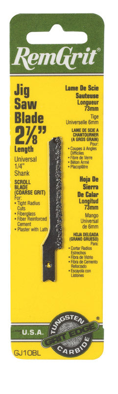 RemGrit 2-7/8 in. Carbide Grit Universal Jig Saw Blade Assorted TPI