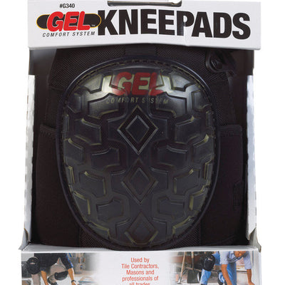 CLC 8.2 in. L X 8 in. W Gel Knee Pads Black