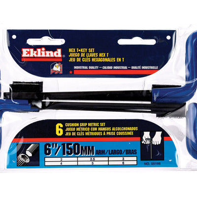 Eklind Metric T-Handle Loop Hex Key Set 6 pc