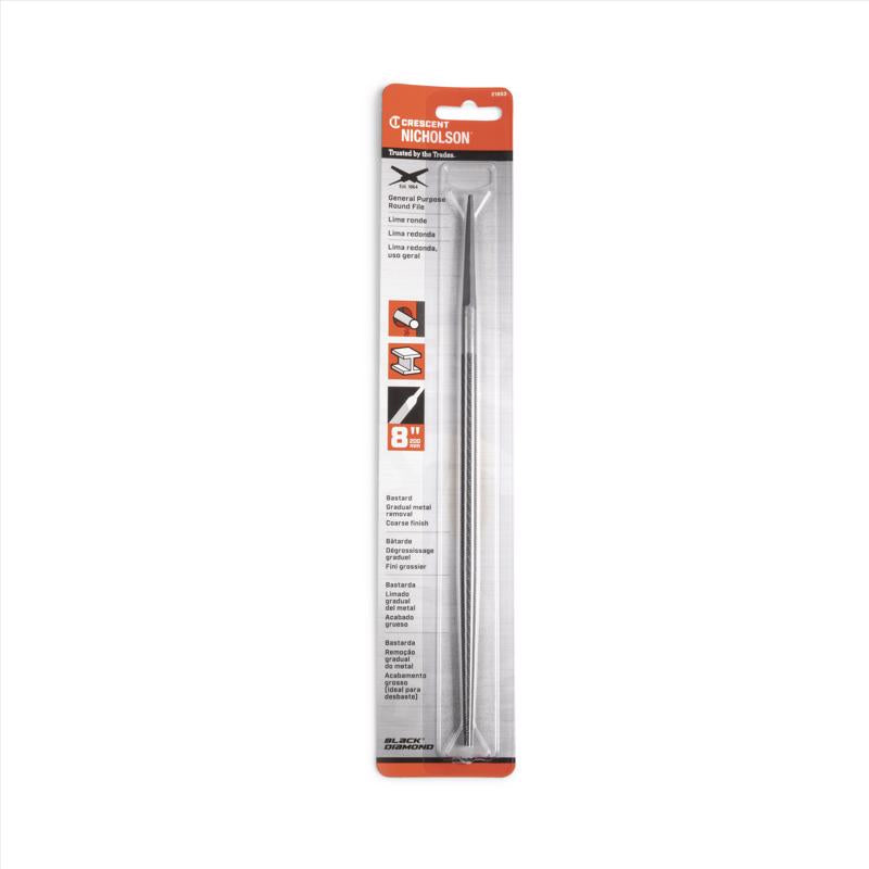 Crescent Nicholson 8 in. L X 5/16 in. W High Carbon Steel Bastard Cut File