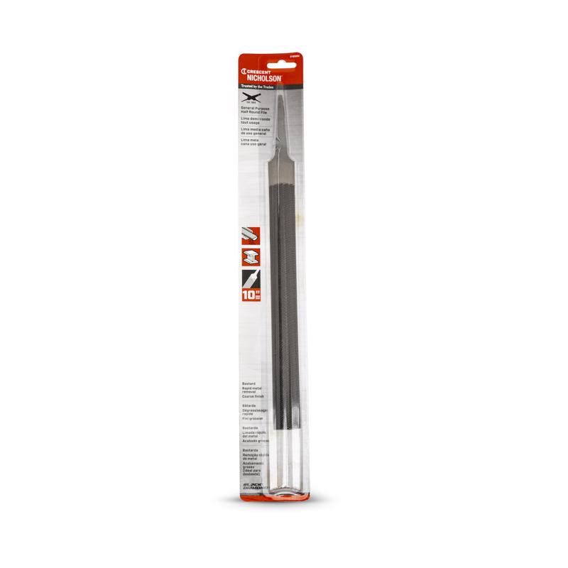 Crescent Nicholson 10 in. L X 2.5 in. W High Carbon Steel Bastard Cut File