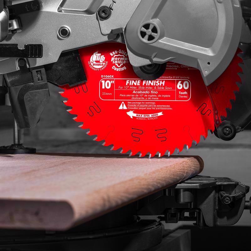 Diablo 10 in. D X 5/8 in. TiCo Hi-Density Carbide Circular Saw Blade 60 teeth