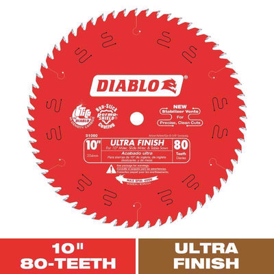 Diablo 10 in. D X 5/8 in. TiCo Hi-Density Carbide Circular Saw Blade 80 teeth