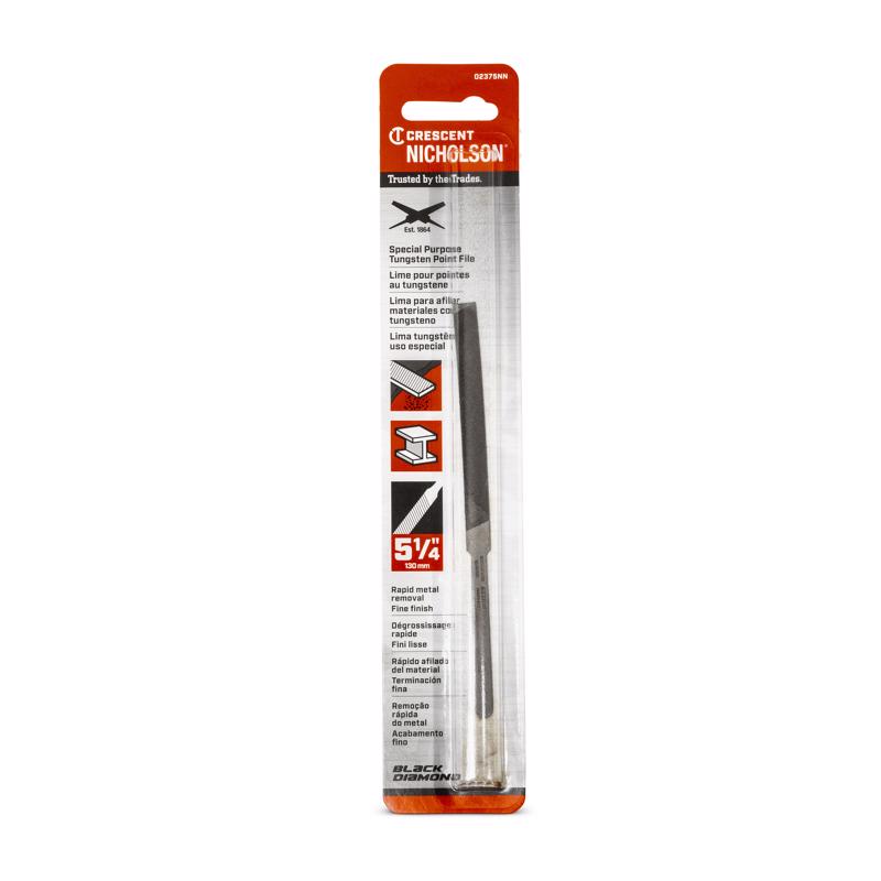 Crescent Nicholson 5-1/4 in. L X 1.8 in. W Tungsten Double Cut File