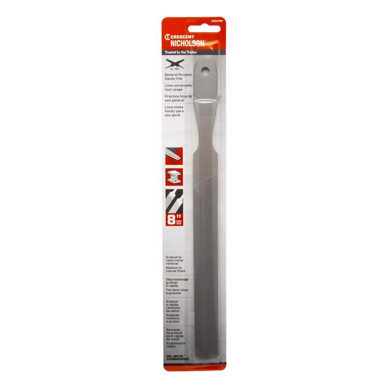 Crescent Nicholson 8 in. L X 1 in. W Steel Handy Double/Single Cut File