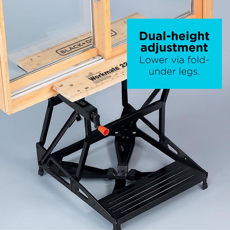 Black+Decker Workmate 225 30.25 in. L X 6.75 in. W X 24.12 in. H Classic Folding Workbench 450 lb