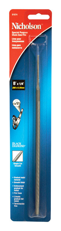 Crescent Nicholson 8 in. L X 1/4 in. W High Carbon Steel File