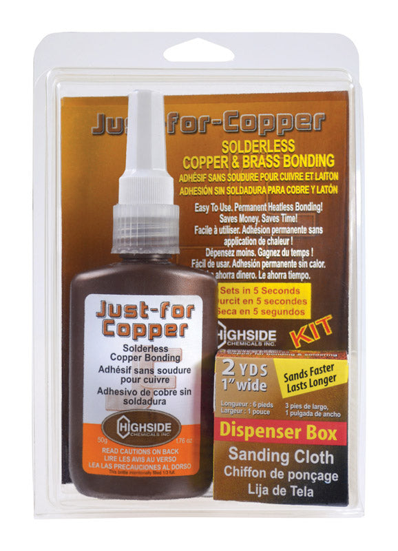 Highside Chemicals Just For Copper 5-3/8 in. L X 8-1/2 in. W Copper and Brass Bonding Kit