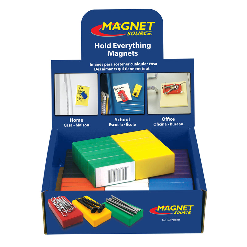 Magnet Source 2 in. L X 1 in. W Assorted Magnetic Posting Magnets 3 lb. pull