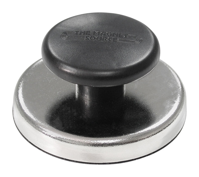 Magnet Source 1.25 in. L X 2.65 in. W Black Knob Magnet 25 lb. pull