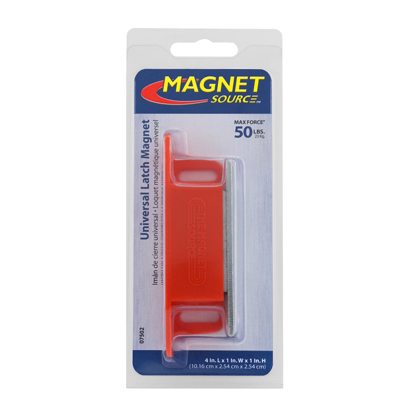 Magnet Source 4.25 in. L X 1 in. W Red Latch Magnet 50 lb. pull