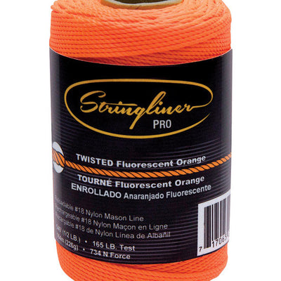 Stringliner 1/2 oz Orange Twisted Mason's Line 540 ft. Fluorescent Orange