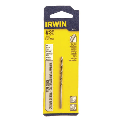 Irwin #35 X 2-5/8 in. L High Speed Steel Wire Gauge Bit Straight Shank