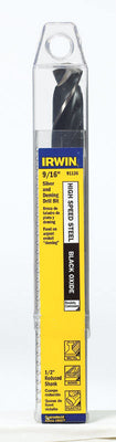 Irwin 9/16 in. X 6 in. L High Speed Steel Drill Bit Straight Shank