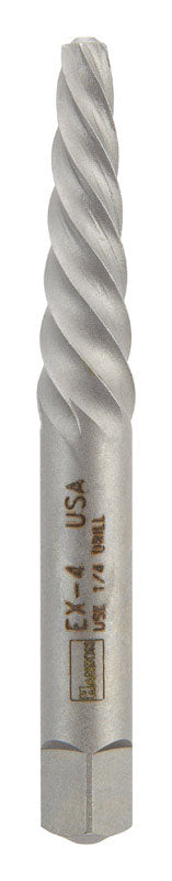 Irwin Hanson 1/4 in. X 1/4 in. D Carbon Steel Spiral Screw Extractor 6 in.
