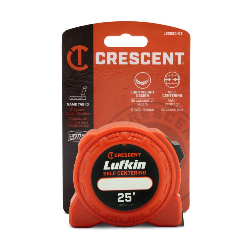 Lufkin 700 Series 25 ft. L X 1 in. W Self Centering Tape Measure
