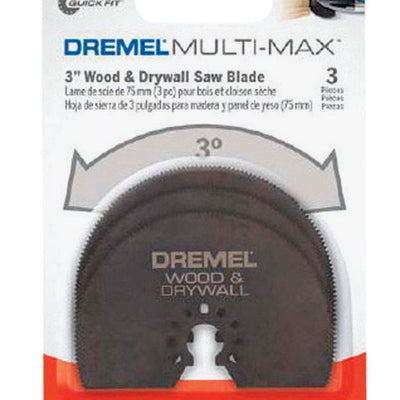 Dremel Multi-Max 3.5 in. X 3 in. L Steel Half-Moon Semi-Circle Oscillating Blade Set 3 pc