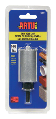 ARTU 1-3/8 in. Carbide Grit 4.5 in. L X 3/8 in. D Hole Saw Arbor