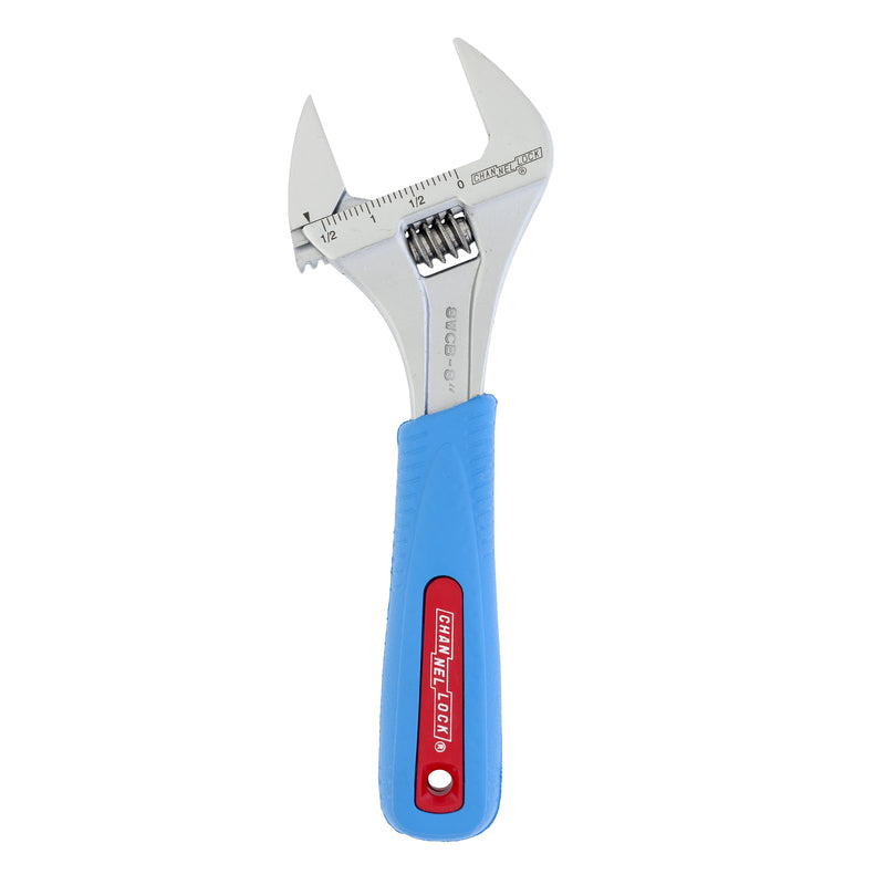 Channellock WIDEAZZ Metric and SAE Adjustable Wrench 8 in. L