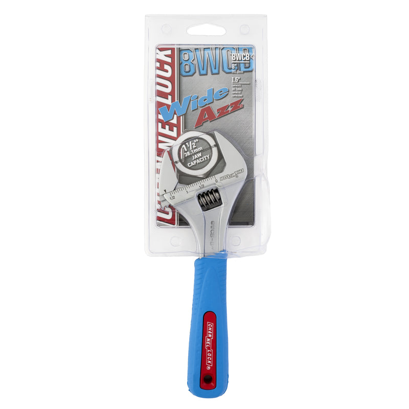 Channellock WIDEAZZ Metric and SAE Adjustable Wrench 8 in. L