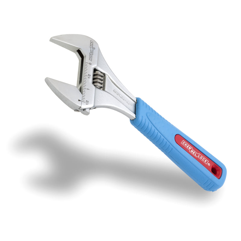 Channellock WIDEAZZ Metric and SAE Adjustable Wrench 8 in. L