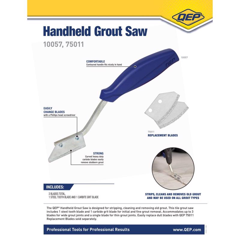 QEP 11.5 in. H X 4 in. W X 9 in. L Carbide Grout Saw