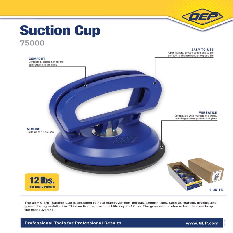 QEP 4 in. H X 4.5 in. W X 4.5 in. L X 4.5 in. D Plastic Suction Cup