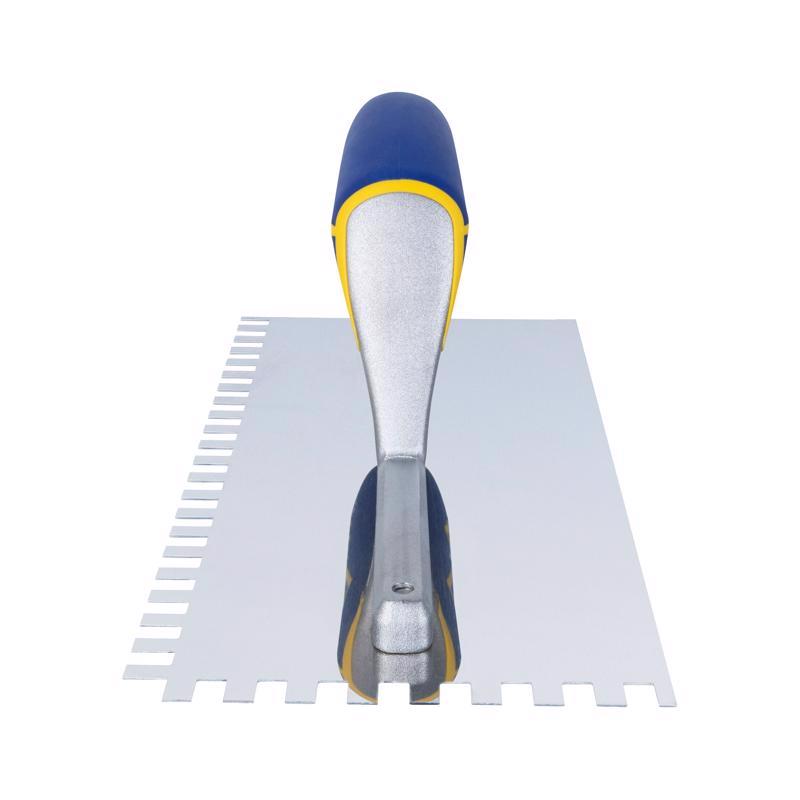 QEP 3.75 in. H X 4.5 in. W X 11 in. L Stainless Steel Square Notch Trowel