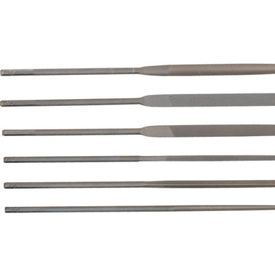 General 5-1/2 in. L Steel Needle File Set 6 pc