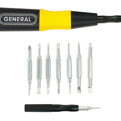 General 16-in-1 Multi-Bit Screwdriver Set 8 pc