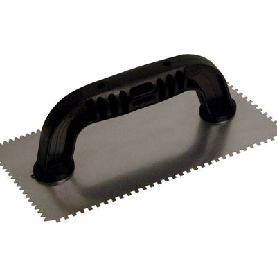 Marshalltown QLT 4 in. W X 9 in. L Steel Notched Trowel