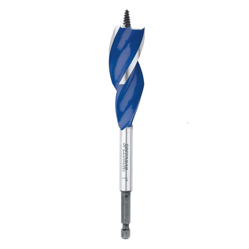 Irwin Speedbor 1 in. X 6 in. L Carbon Steel Wood Boring Bit Quick-Change Hex Shank