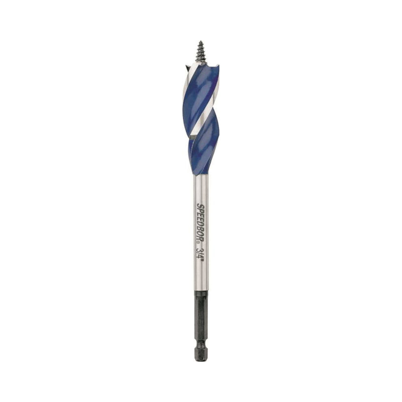 Irwin Speedbor 3/4 in. X 6 in. L Carbon Steel Wood Boring Bit Quick-Change Hex Shank