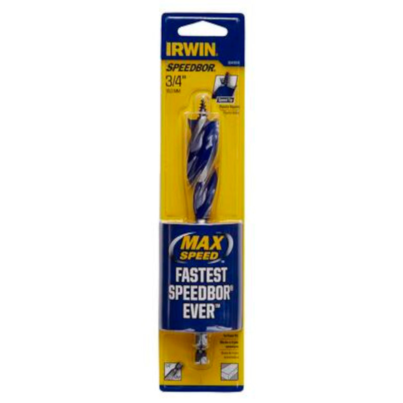 Irwin Speedbor 3/4 in. X 6 in. L Carbon Steel Wood Boring Bit Quick-Change Hex Shank