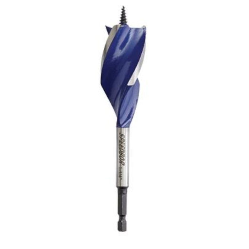 Irwin Speedbor 1-1/4 in. X 6 in. L Carbon Steel Wood Boring Bit Quick-Change Hex Shank