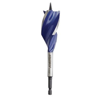 Irwin Speedbor 1-1/4 in. X 6 in. L Carbon Steel Wood Boring Bit Quick-Change Hex Shank