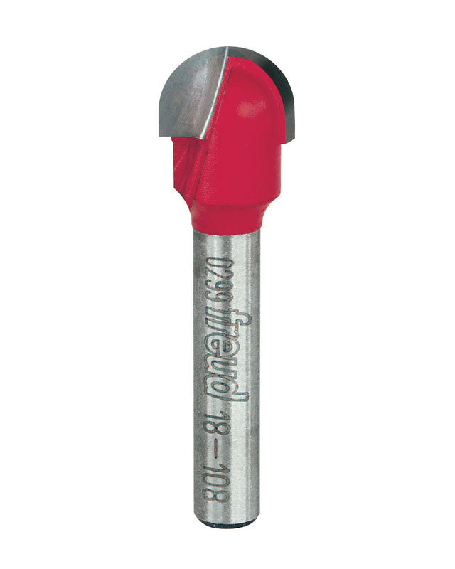 Freud 1/2 in. D X 1/4 in. X 1-13/16 in. L Carbide Round Nose Router Bit