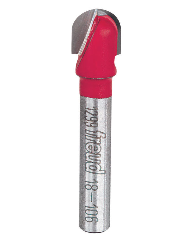 Freud 3/8 in. D X 3/16 in. X 1-13/16 in. L Carbide Round Nose Router Bit