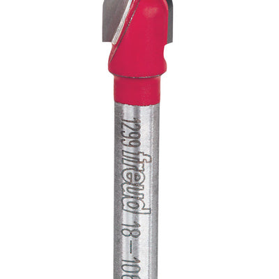 Freud 3/8 in. D X 3/16 in. X 1-13/16 in. L Carbide Round Nose Router Bit