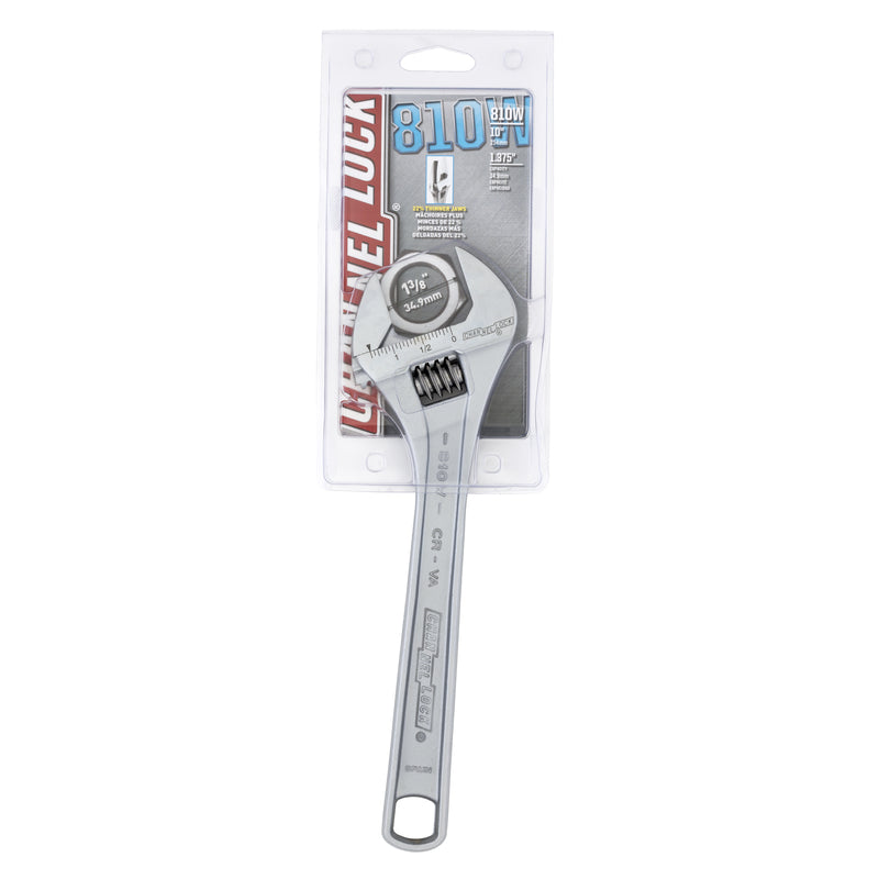 Channellock Metric and SAE Adjustable Wrench 10 in. L