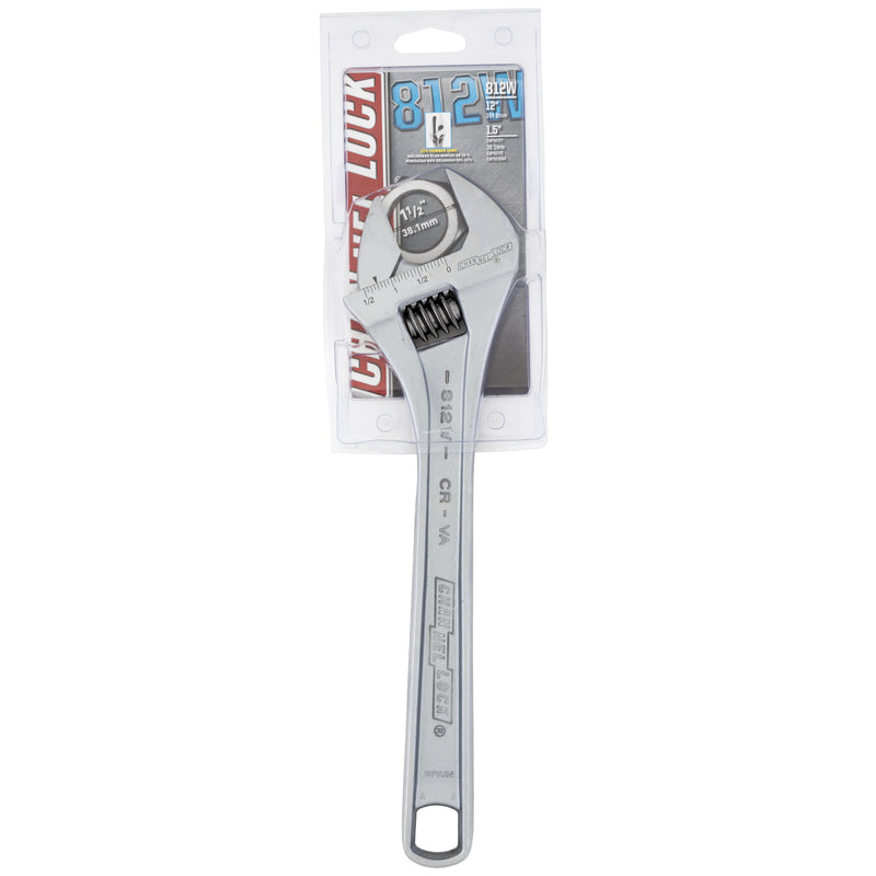 Channellock Metric and SAE Adjustable Wrench 12 in. L