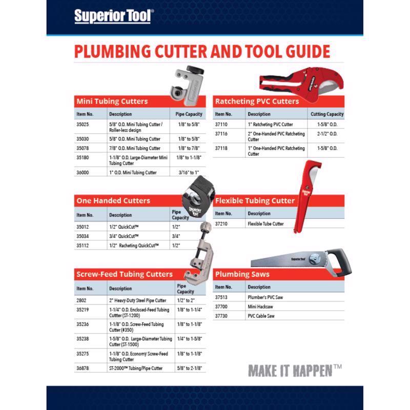 Superior Tool Pipe Cutter Black/Red