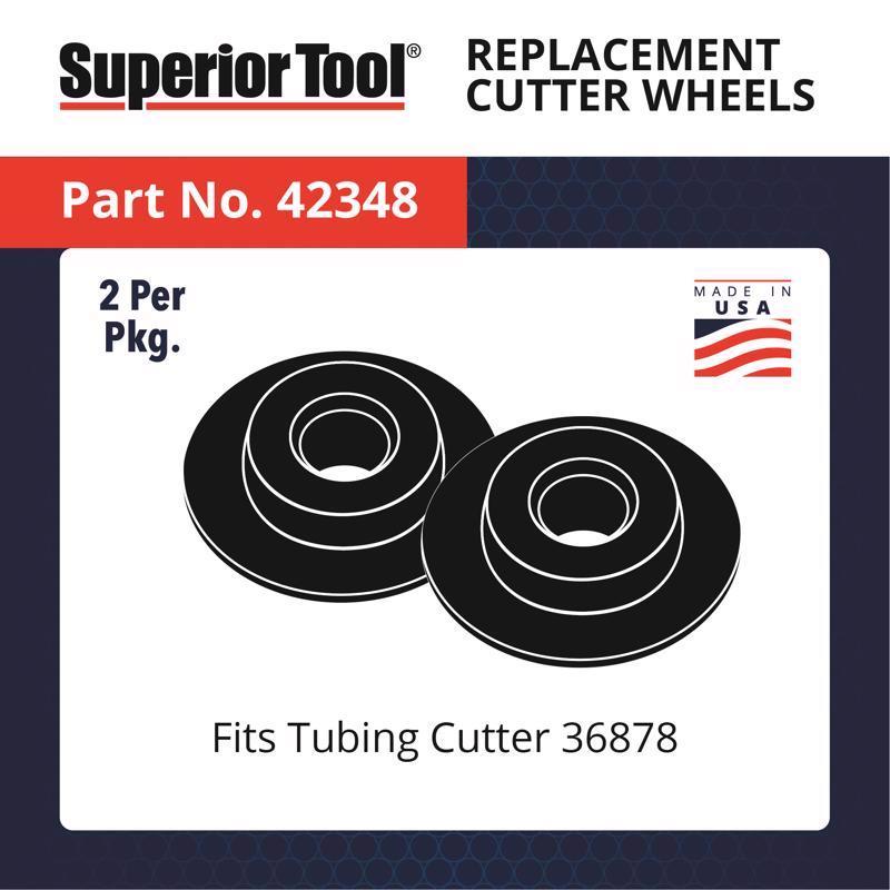 Superior Tool Fits Model 36878 Replacement Cutter Wheel Black 2 pc