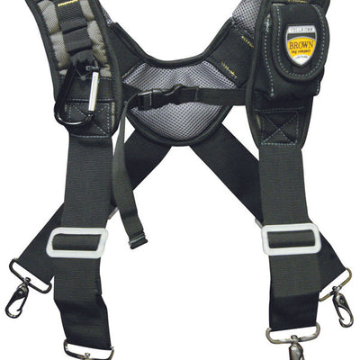 McGuire-Nicholas 19 in. L X 1.75 in. W Foam Suspenders Black 1 pair