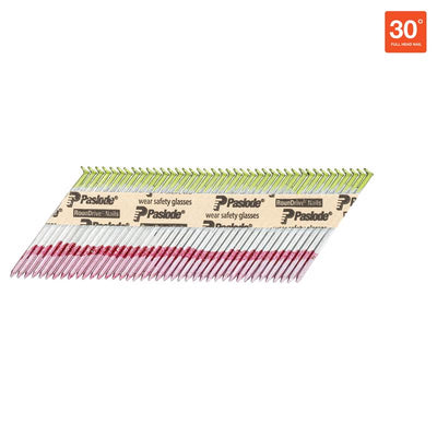 Paslode RounDrive 3 in. L Angled Strip Hot-Dip Galvanized Framing Nails 30 deg 2000 pk