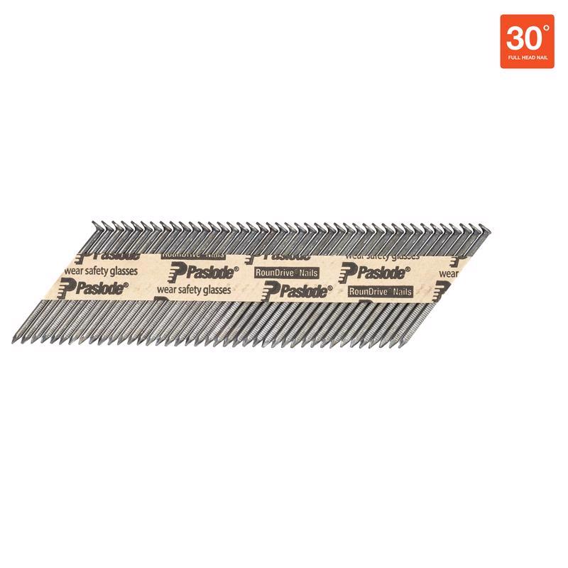 Paslode RounDrive 2-3/8 in. L Angled Strip Brite Framing Nails 30 deg