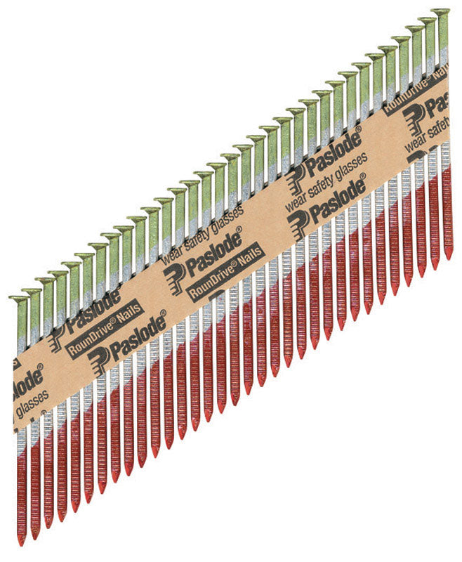 Paslode RounDrive 2-3/8 in. L Angled Strip Hot-Dip Galvanized Framing Nails 30 deg 2000 pk